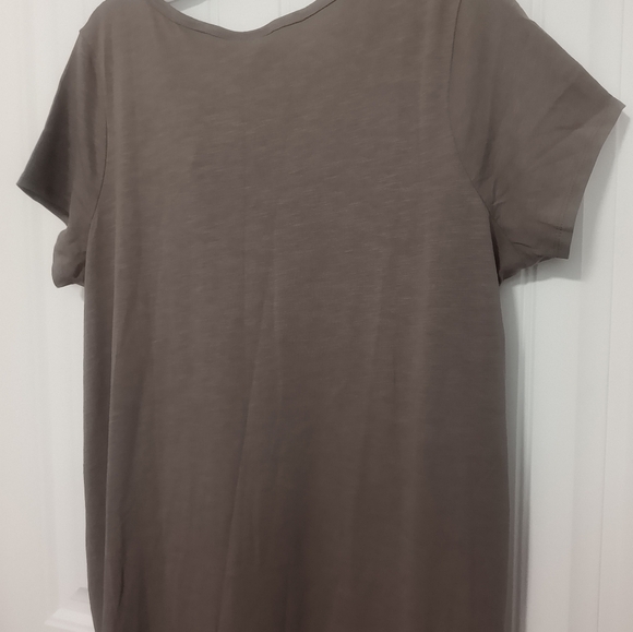 New Beige Ruffle Dress / Size 2X - Picture 2 of 4